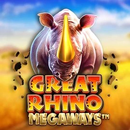 Great Rhino Megaways logo – Slots by Pragmatic Play at Reipas Casino